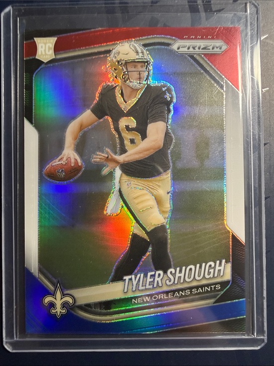 Panini Other - Panini Tyler Shough Rookie Prizm Football Card - Black, Gold, Red Accents